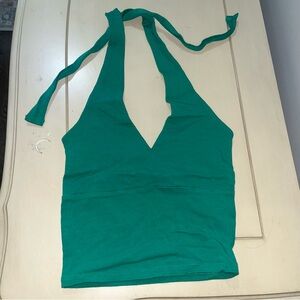 Hollister Teal Halter Tank Top
